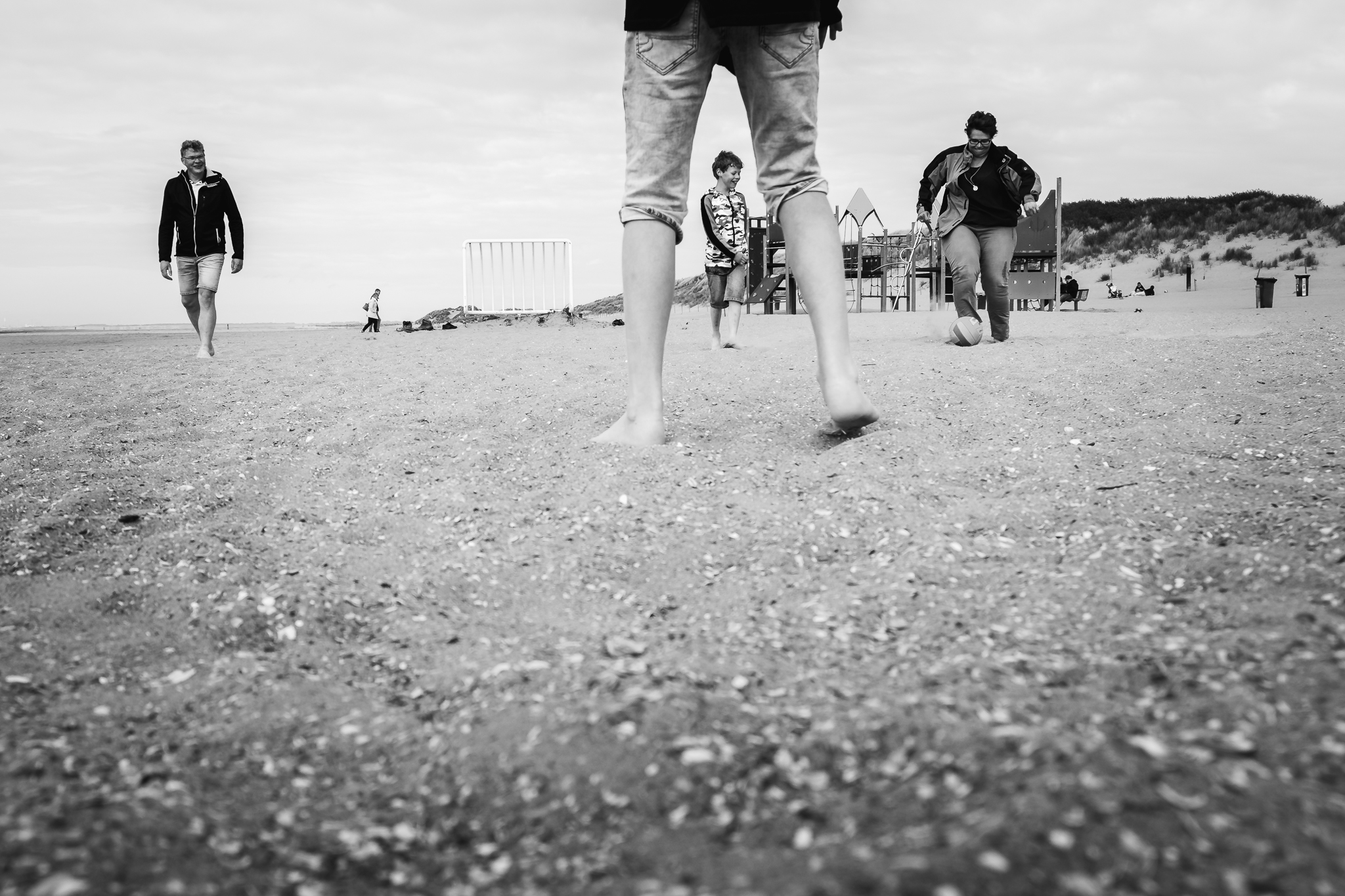 Fotoreportage tijdens een vakantie van een fotograaf op het strand van Ouddorp op Goeree-Overflakkee